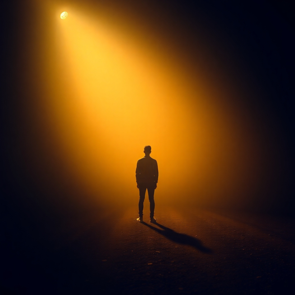 Person standing at a crossroads with multiple paths leading into different illuminated horizons, symbolizing choices in lung cancer treatment.